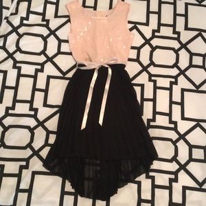 Girl’s formal dress with ribbon